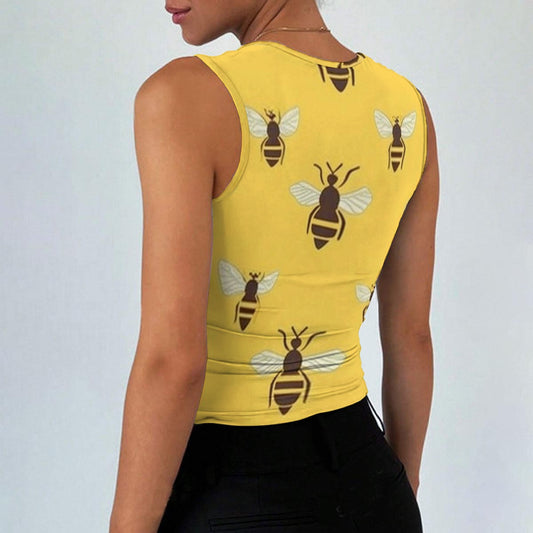 All-Over Print Women’s Sleeveless Square Neck Tank Top
