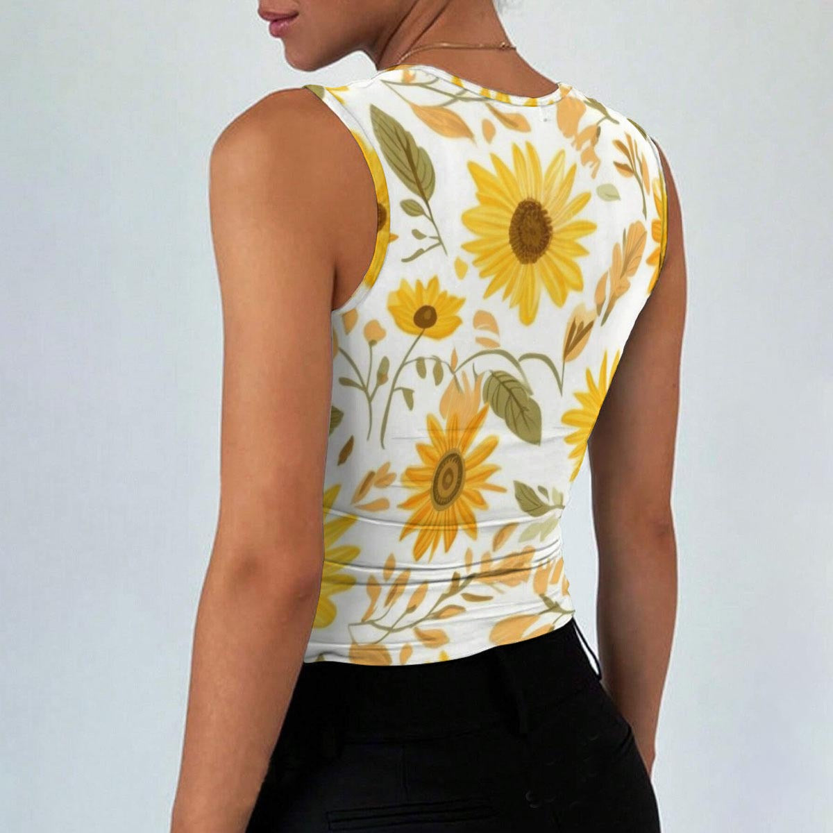 All-Over Print Women’s Sleeveless Square Neck Tank Top