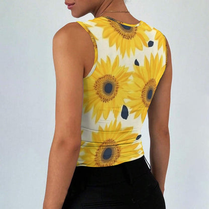 All-Over Print Women’s Sleeveless Square Neck Tank Top