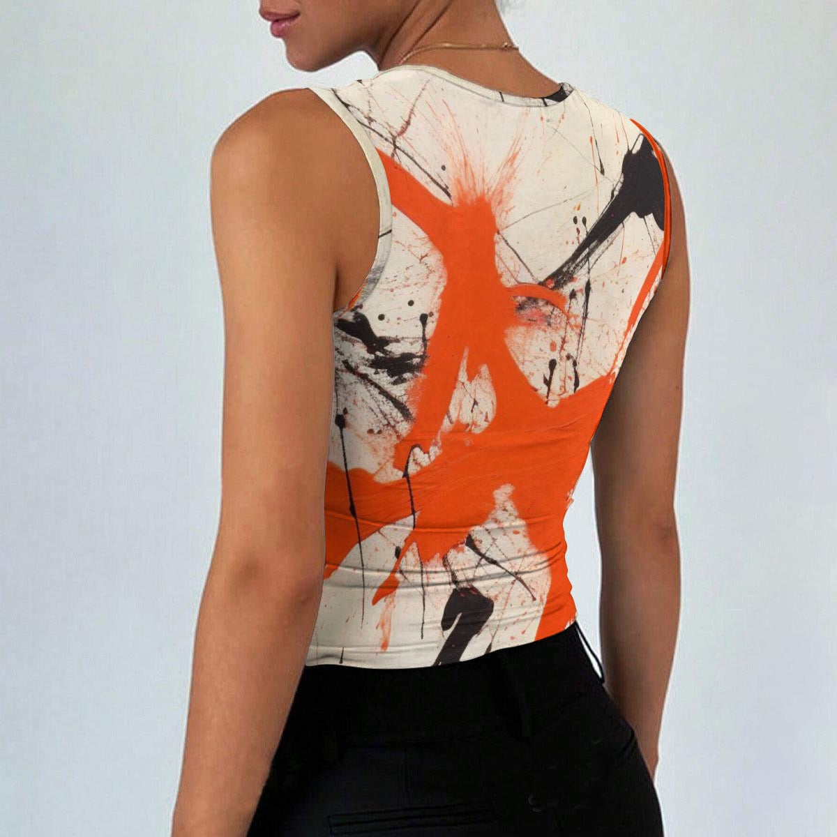 All-Over Print Women’s Sleeveless Square Neck Tank Top