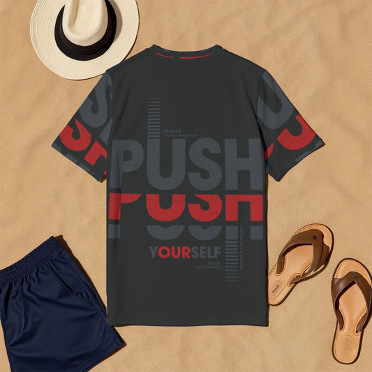 All-Over Print Men's O-Neck T-Shirt | 190GSM Cotton
