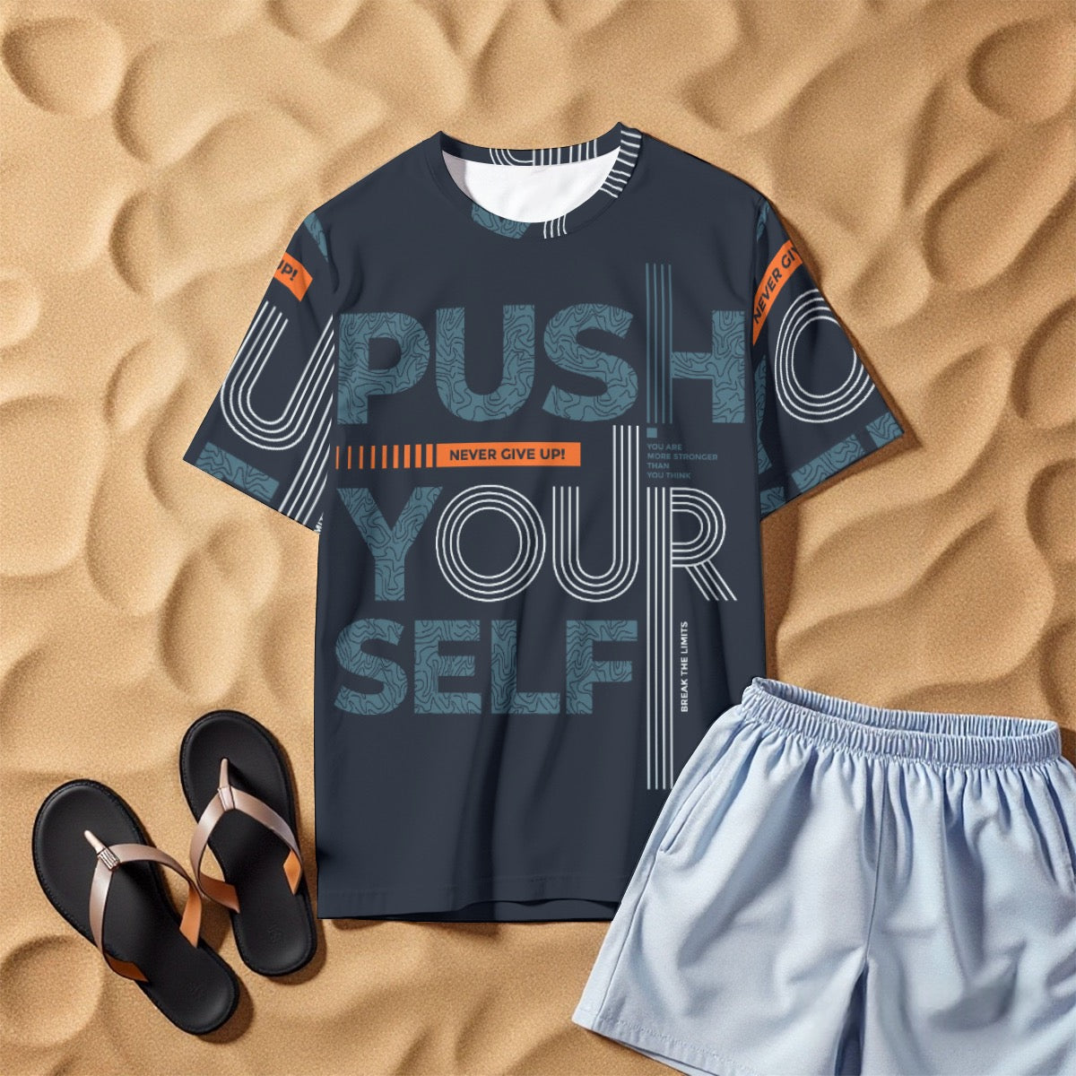All-Over Print Men's O-Neck T-Shirt | 190GSM Cotton