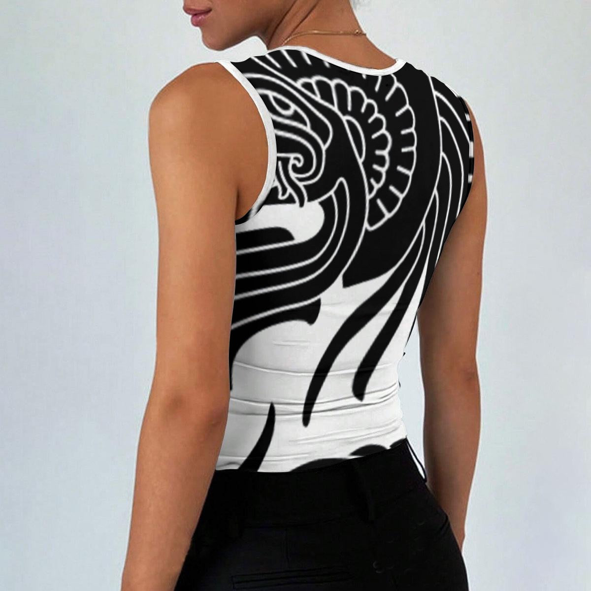All-Over Print Women’s Sleeveless Square Neck Tank Top