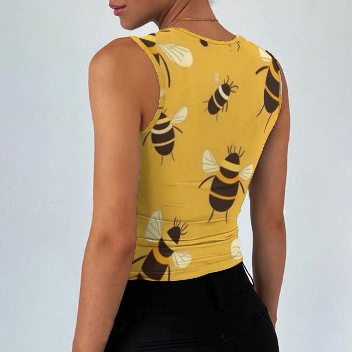 All-Over Print Women’s Sleeveless Square Neck Tank Top
