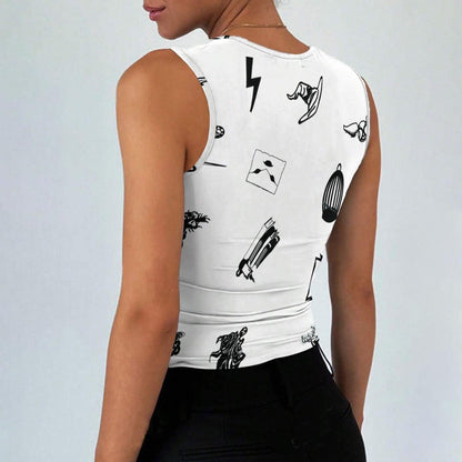 All-Over Print Women’s Sleeveless Square Neck Tank Top
