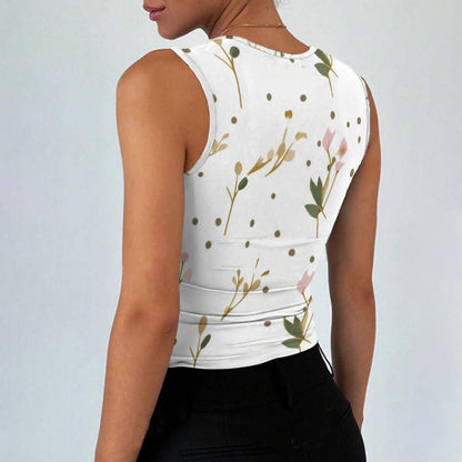 All-Over Print Women’s Sleeveless Square Neck Tank Top