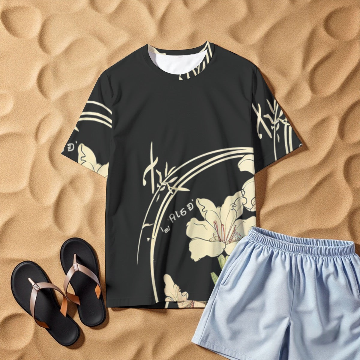 All-Over Print Men's O-Neck T-Shirt | 190GSM Cotton