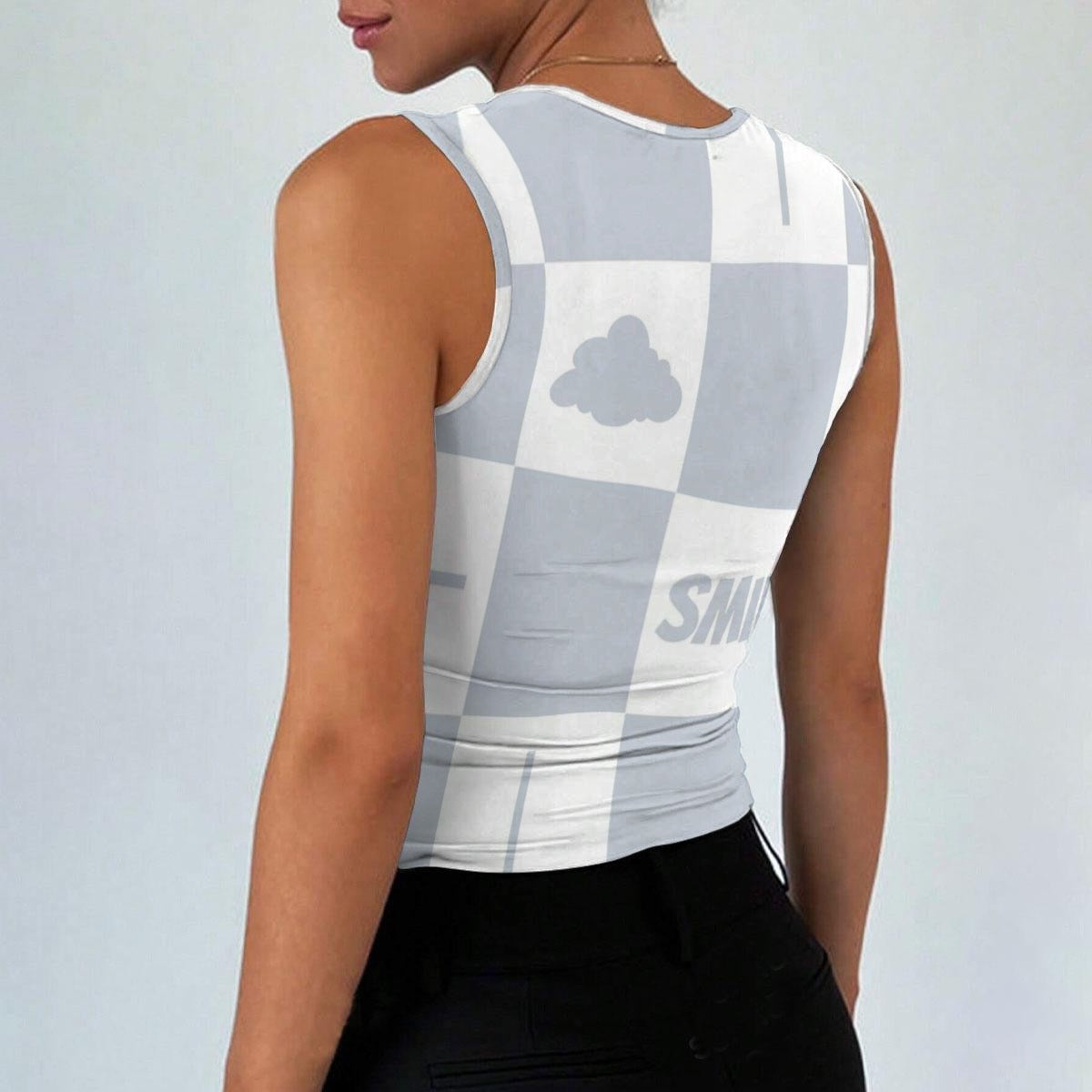 All-Over Print Women’s Sleeveless Square Neck Tank Top