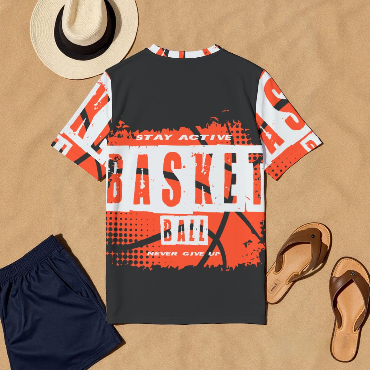 All-Over Print Men's O-Neck T-Shirt | 190GSM Cotton