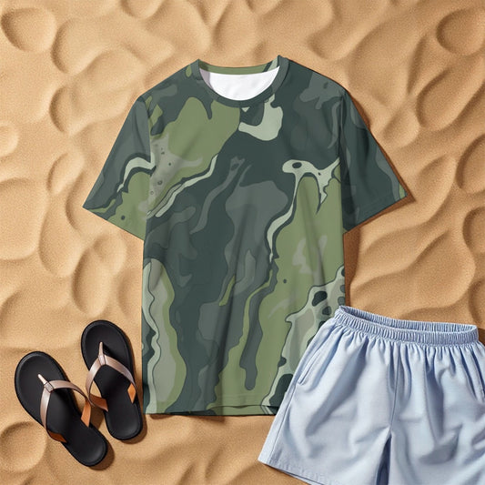 All-Over Print Men's O-Neck T-Shirt | 190GSM Cotton