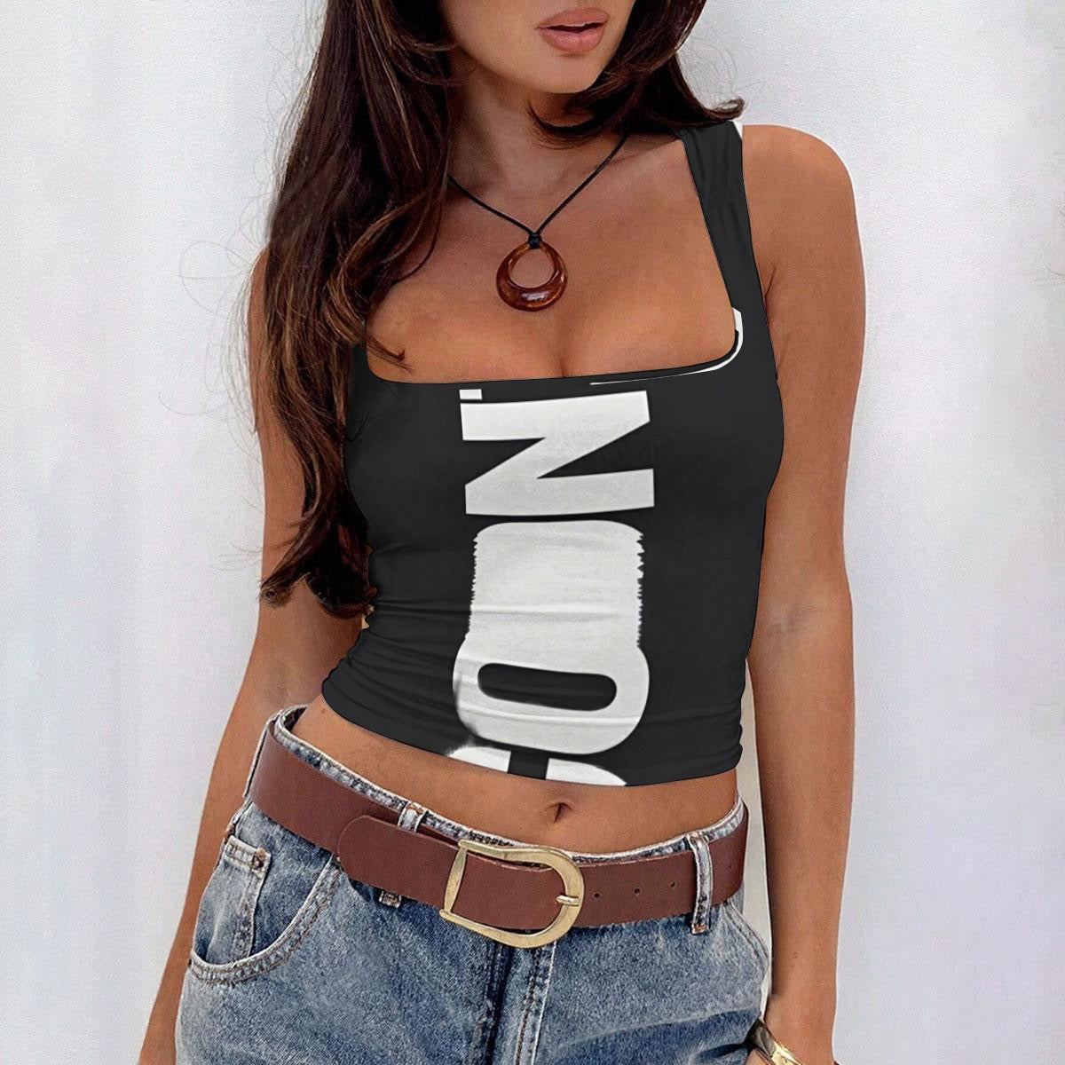 All-Over Print Women’s Sleeveless Square Neck Tank Top